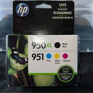 HP 950XL Black 951 Colored Cyan Yellow Magenta New Sealed in Box Exp 12/16